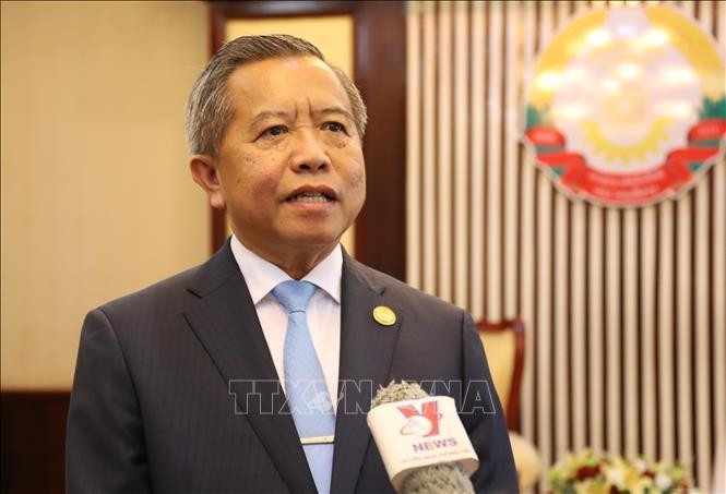 Le ministre laotien des Technologies et des Médias, Boviengkham Vongdara, également président de l’Association d’amitié Laos — Vietnam. Photo: VNA.