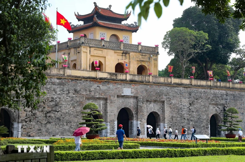 Le Cité impérial de Thang Long, à Hanoï. Photo : VNA.