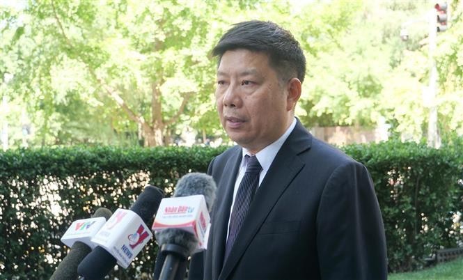 Le professeur Xu Liping qualifie le Secrétaire général Nguyên Phu Trong de grand révolutionnaire, stratège et penseur. Photo: VNA