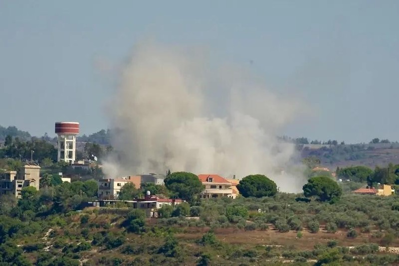 Une frappe aérienne de l'Israël sur la ville de Tayr Harfa, au sud du Liban, le 12 juillet 2024. Photo d’illustration : Xinhua.