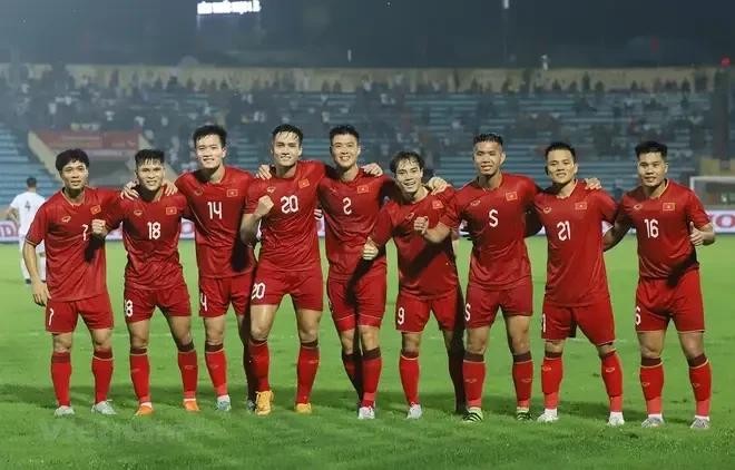 L'équipe nationale de football. Photo : VNA.