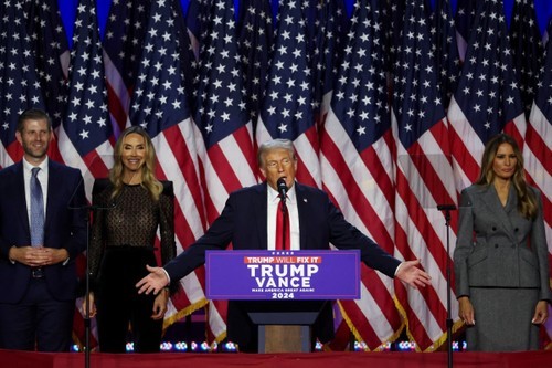 Donald Trump proclame sa victoire à l’élection présidentielle 2024. Photo : Reuters