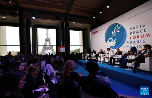 7e Forum de Paris sur la Paix. Photo : Gao Jing/Xinhua.