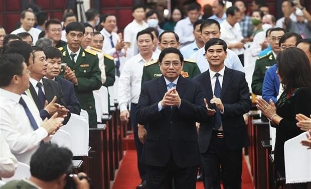 Le Premier ministre Pham Minh Chinh assiste à la cérémonie. Photo: VNA 