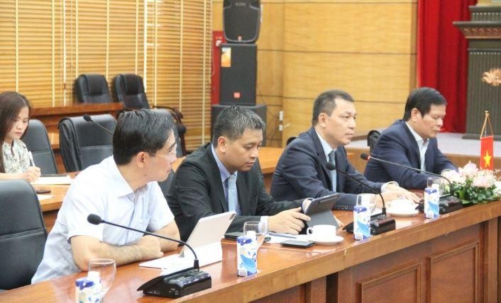 Le vice-ministre de l’Industrie et du Commerce, Dang Hoang An, prend la parole lors de la réunion. Photo : congthuong.