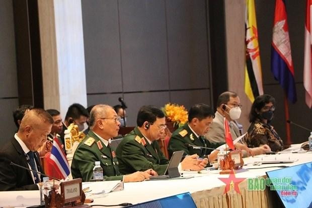 Le général Phan Van Giang à la 16e réunion des ministres de la Défense de l'ASEAN (ADMM-16) en juin 2022. Photo: qdnd.vn