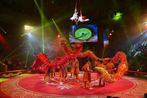 Lors de la cérémonie d'ouverture du Festival international du cirque 2022. Photo : VNA.