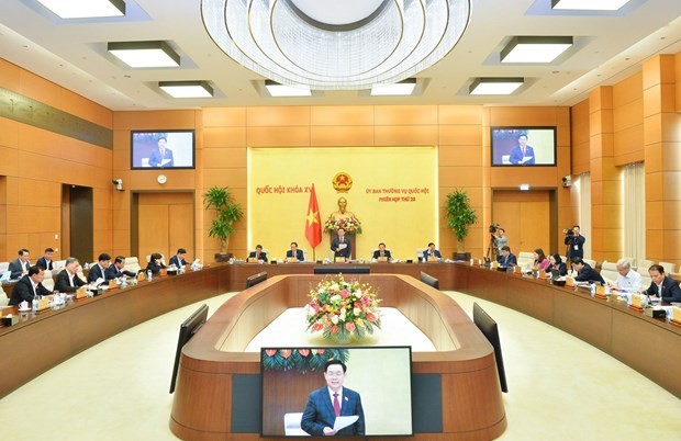 Cérémonie d'ouverture de la 20e session du Comité permanent de l’Assemblée nationale. Photo : VNA.