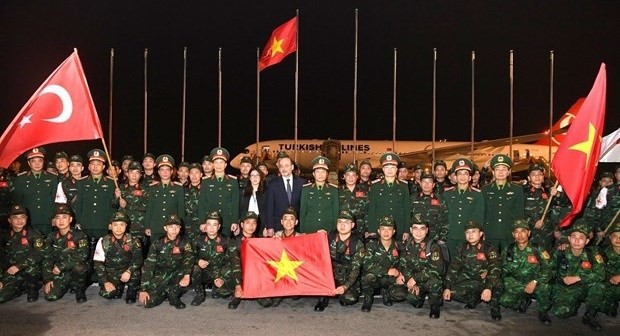 La délégation de l'Armée populaire du Vietnam est prête à effectuer des missions en Turquie. Photo: Armée populaire du Vietnam