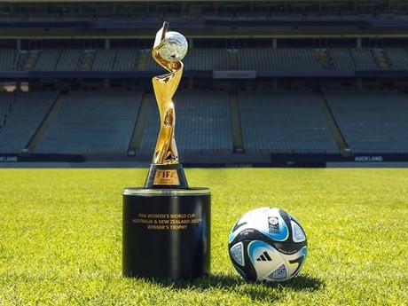Le trophée de la Coupe du monde féminine 2023. Photo: FIFA