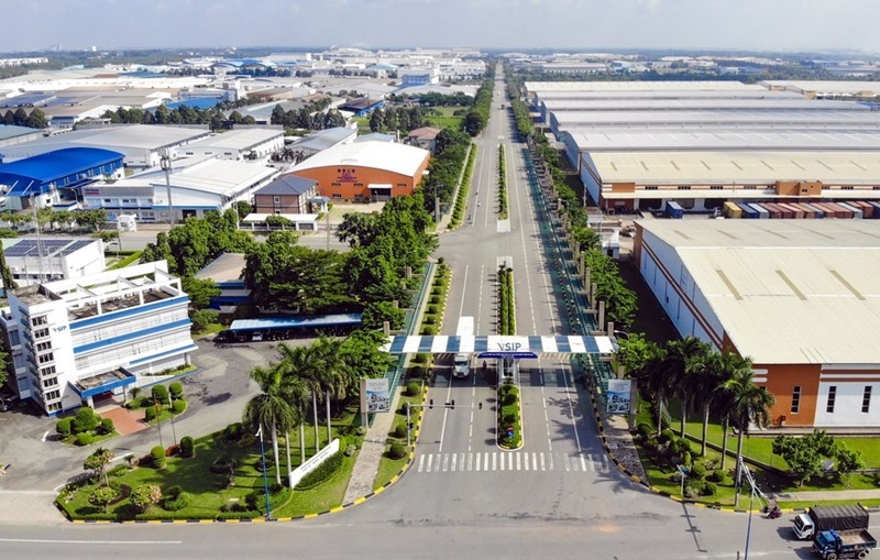 Une partie du parc industriel Vietnam - Singapore II (VSIP II) dans le chef-lieu de Tân Uyên, province de Binh Duong. Photo : DUC TUÂN.