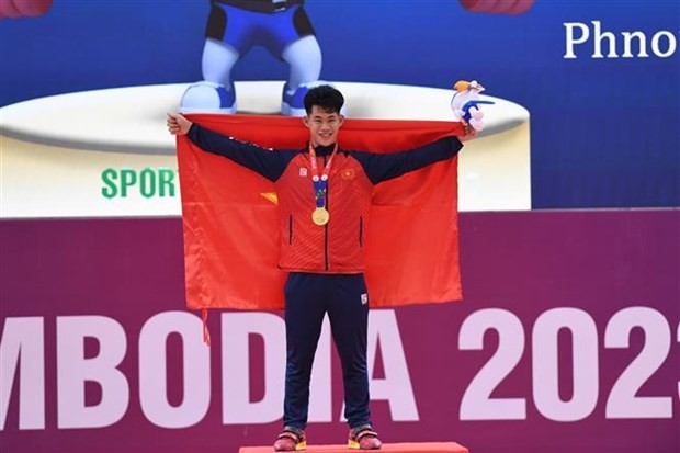 L'athlète Trân Minh Tri. Photo : VNA.