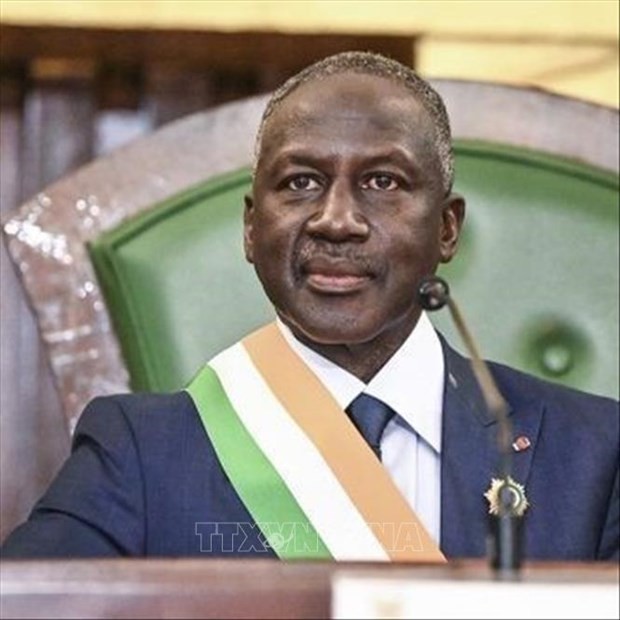 Le Président de l’Assemblée nationale de la République de Côte d’Ivoire, Adama Bictogo. Photo : VNA.