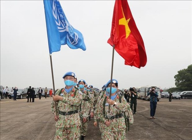 Des Casques bleus vietnamiens. Photo: VNA