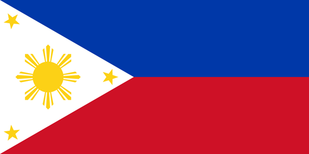 Drapeau national des Philippines. Photo : VNA.