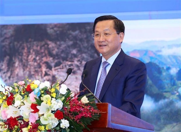 Le vice-Premier ministre Lê Minh Khai lors de la conférence de promotion des investissements à Quang Binh. Photo : VNA.