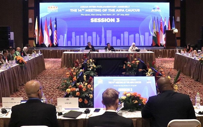 La 14e réunion du Groupe consultatif de l'AIPA à Phu Quôc (au Sud du Vietnam). Photo : NDEL. 
