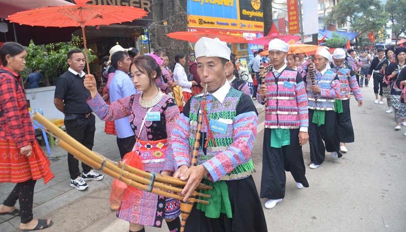 La semaine de la culture et du tourisme de Môc Châu a pour but de préserver et de promouvoir l’identité culturelle des différentes ethnies. Photo : VOV.