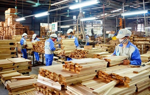 La valeur des exportations de bois et de produits du bois était estimée à près de 1,1 milliard de dollars en juillet. Photo : VNA.