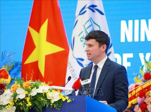 Le président du Forum des jeunes parlementaires de l'Union interparlementaire mondiale, Dan Carden. Photo: VNA