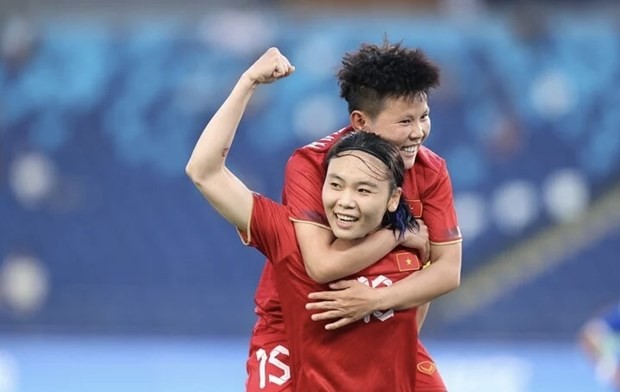 L'équipe de football féminin du Vietnam a battu sa rivale bangladaise aux ASIAD 2023. Photo: vtc.vn