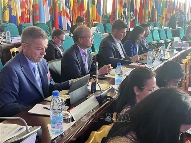 Vue de la 44e session de la Conférence ministérielle de la Francophonie (CMF) à Yaoundé, au Cameroun, les 4 et 5 novembre. Photo : ambassade du Vietnam en France.