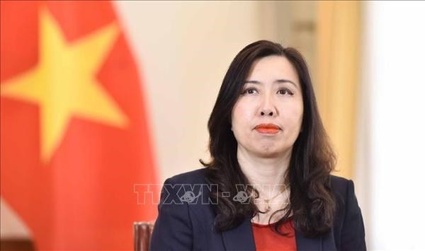 La vice-ministre des Affaires étrangères, Lê Thi Thu Hang. Photo : VNA. 
