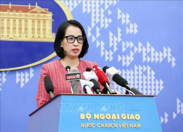 La porte-parole du ministère vietnamien des Affaires étrangères, Pham Thu Hang. Photo : VNA.