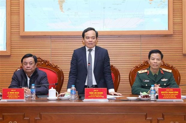 Le Vice-Premier ministre vietnamien Trân Luu Quang à la conférence. Photo : VNA.