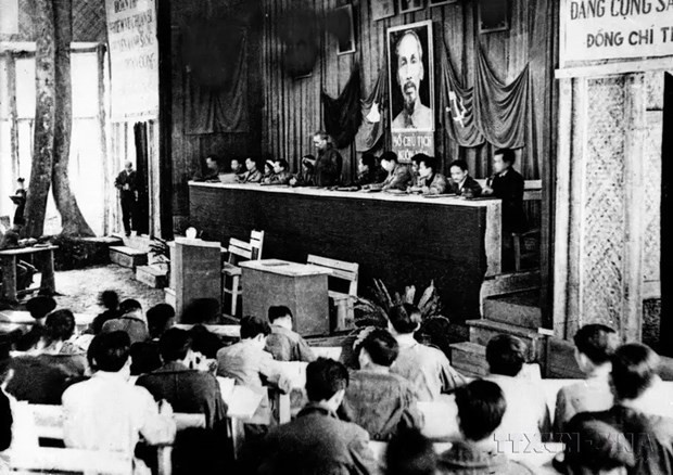  Le deuxième Congrès national du Parti se tient dans la région du Viêt Bac en février 1951. Photo : archives.