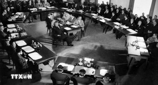 Ouverture de la Conférence de Genève, le 8 mai 1954. Photo: VNA.