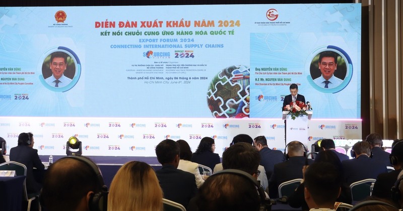 Ouverture de Vietnam International Sourcing Expo. Photo : VNA.