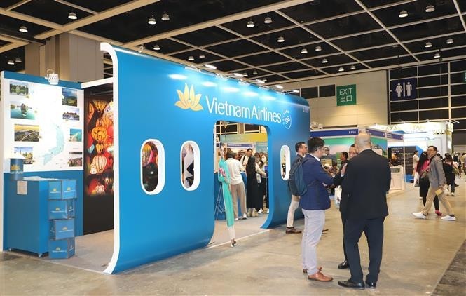 Le stand du Vietnam au 38e Salon international du voyage de Hong Kong (Chine). Photo ; VNA.