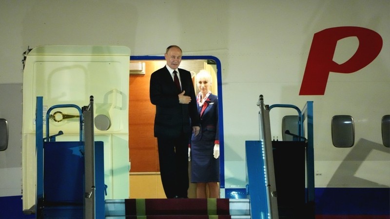 Le président russe Vladimir Poutine sur le point de quitter Hanoi dans la soirée du 20 juin au terme de sa visite d’État au Vietnam. Photo : tienphong.vn