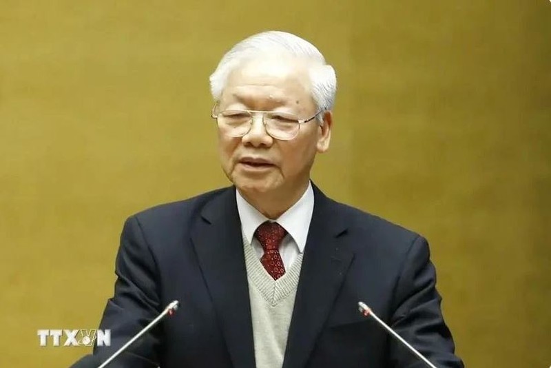 Le secrétaire général du Parti communiste du Vietnam, Nguyên Phu Trong. Photo : VNA.