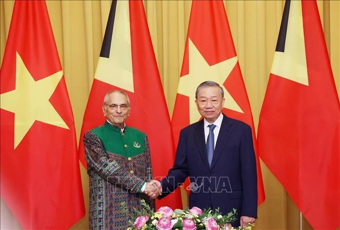 Le président Tô Lâm (droite) et le président du Timor Leste José Ramos-Horta. Photo : VNA.