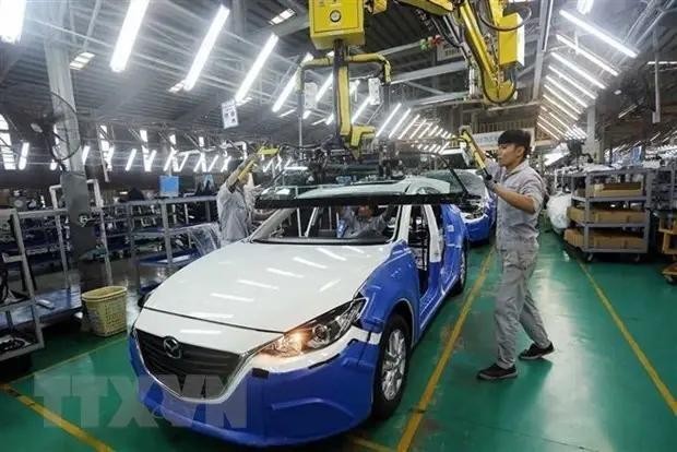 L'assemblage d'automobiles est l'un des domaines dans lesquels des entreprises vietnamiennes envisagent d'investir aux États-Unis. Photo : VNA.