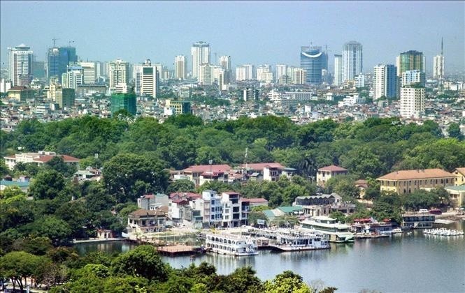 Un coin de la ville de Hanoi. Photo : QDND