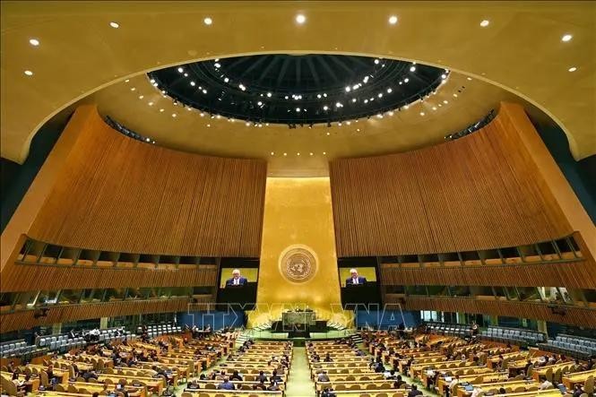 Une séance de la 79ème session de l'Assemblée générale des Nations Unies. Photo : Xinhua/VNA.