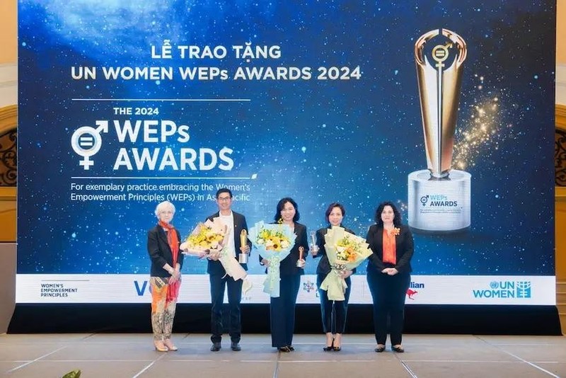 Vue de la cérémonie de remise des prix WEPs 2024, à Hanoi, le le 28 novembre. Photo : VNA.