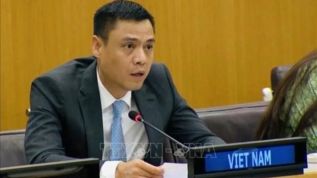 L'ambassadeur Dang Hoang Giang, chef de la Mission permanente du Vietnam auprès des Nations Unies. Photo: VNA