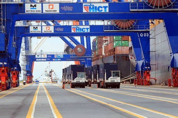 Exportation de marchandises via le port de Hai Phong. Photo: VNA
