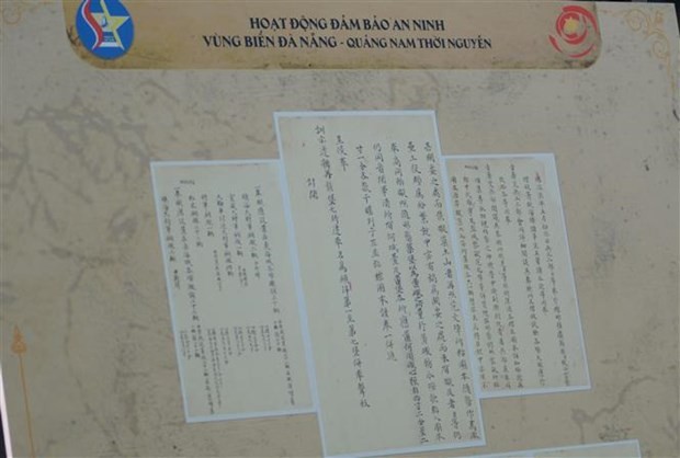 Exposition sur Dà Nang à travers les “châu ban” de la dynastie des Nguyên. Photo : VNA.