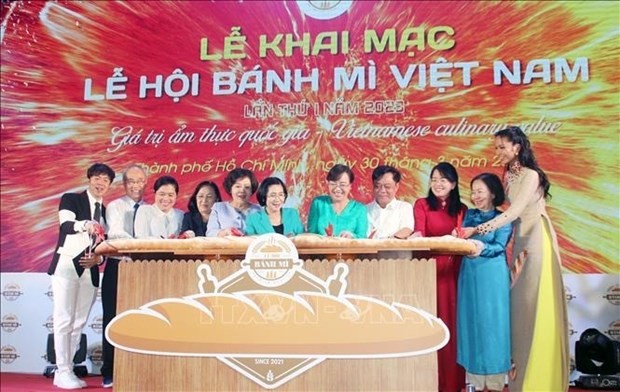 Ouverture du premier Festival du "bánh mi" vietnamien à à Hô Chi Minh-Ville. Photo : VNA.