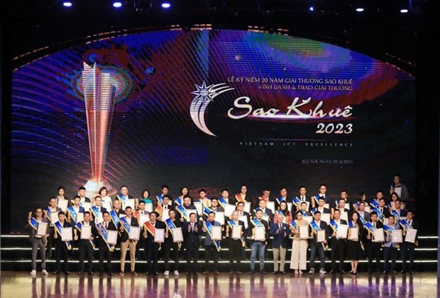 La remise des prix Sao Khuê de 2023. Photo : vov.vn