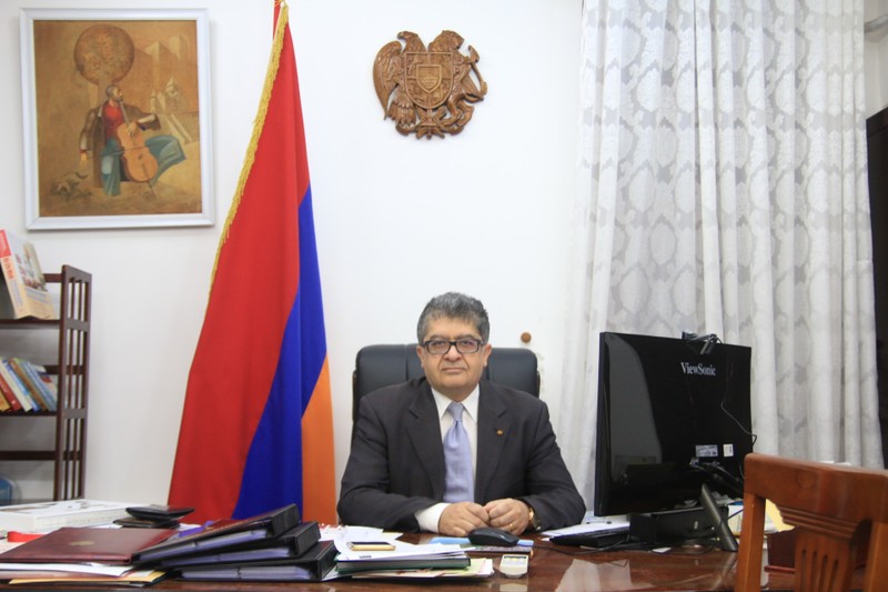 L'Ambassadeur d’Arménie au Vietnam, Vahram Kazhoyan. Photo: thoidai.com.vn