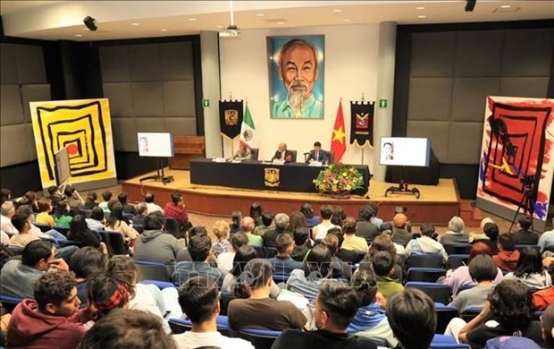 Panorama du séminaire "Le Président Ho Chi Minh et le Vietnam d’aujourd'hui" au Mexique. Photo: VNA