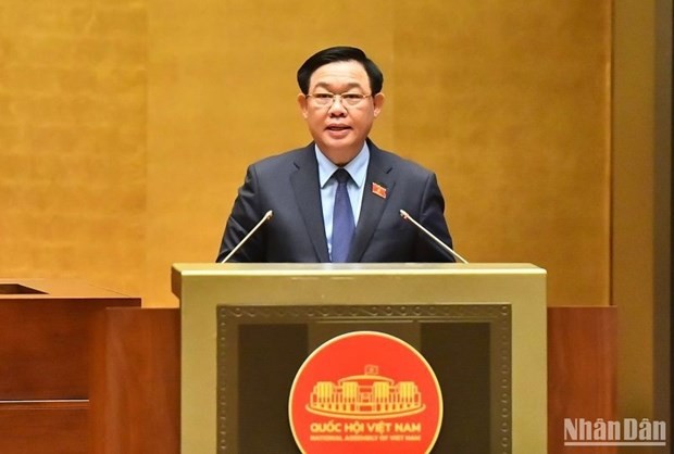 Le Président de l'AN, Vuong Dinh Huê. Photo : journal Nhân Dân.