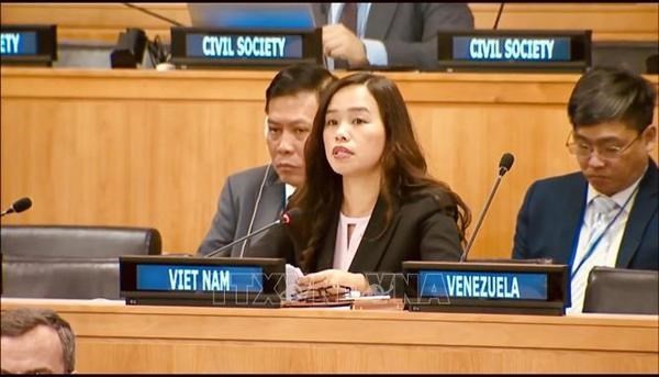 La conseillère-ambassadrice Le Thi Minh Thoa, cheffe adjointe de la Mission permanente du Vietnam auprès de l'ONU. Photo: VNA