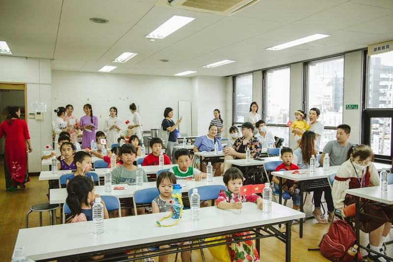 La classe de langue vietnamienne compte 24 enfants. Photo: thoidai